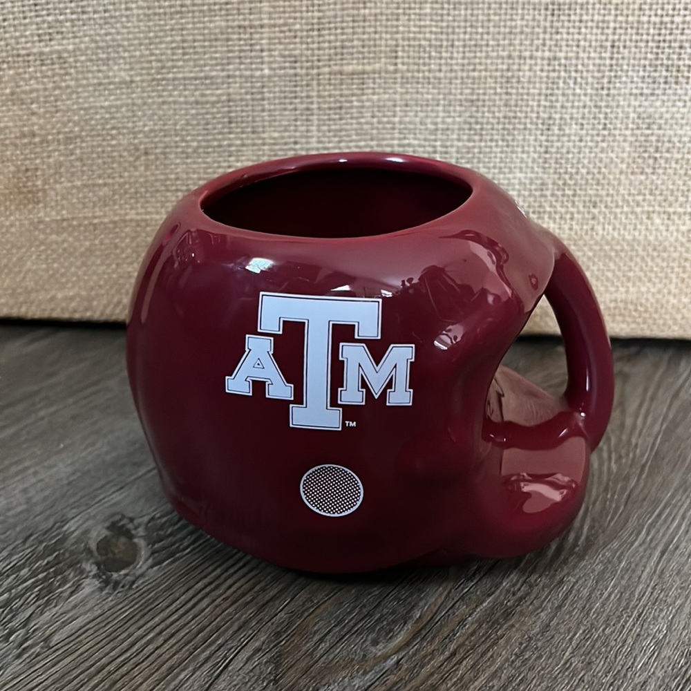 1986Vintage ATM Football Helmet Shaped Coffee Mug pen holder planter decoration